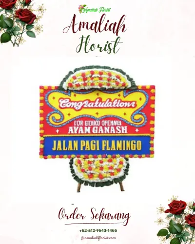 Bunga Papan Congratulation di Belumbang